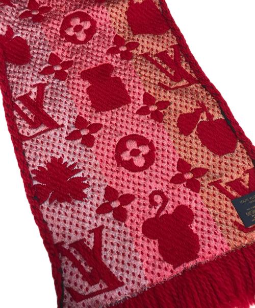 LOUIS VUITTON（ルイ ヴィトン）LOUIS VUITTON (ルイ ヴィトン) マフラー レッドの古着・服飾アイテム