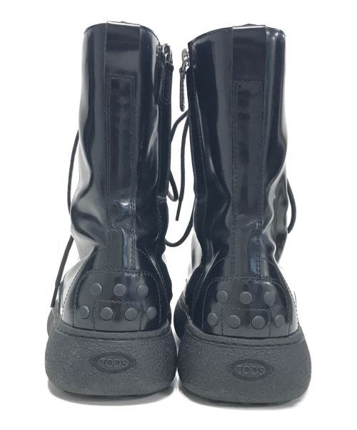 TOD'S（トッズ）TOD'S (トッズ) レースアップコンバットブーツ ブラック サイズ:37 1/2の古着・服飾アイテム