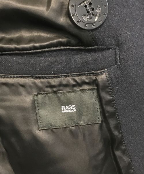 Rags McGREGOR（ラグスマックレガー）Rags McGREGOR (ラグス マクレガー) メルトンウールPコート ネイビー サイズ:Mの古着・服飾アイテム