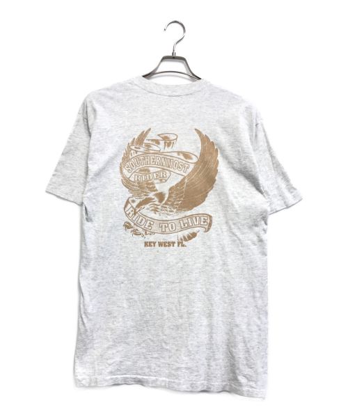 VINTAGE（ヴィンテージ）VINTAGE (ヴィンテージ/ビンテージ) Tシャツ グレー サイズ:タグ欠損の為不明の古着・服飾アイテム