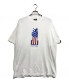 HUSTLERハスラー）の古着「マガジンTシャツ」｜ホワイト