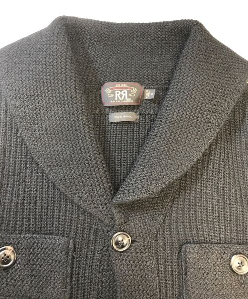 RRL（ダブルアールエル）RRL (ダブルアールエル) ショールカーディガン ブラック サイズ:Mの古着・服飾アイテム