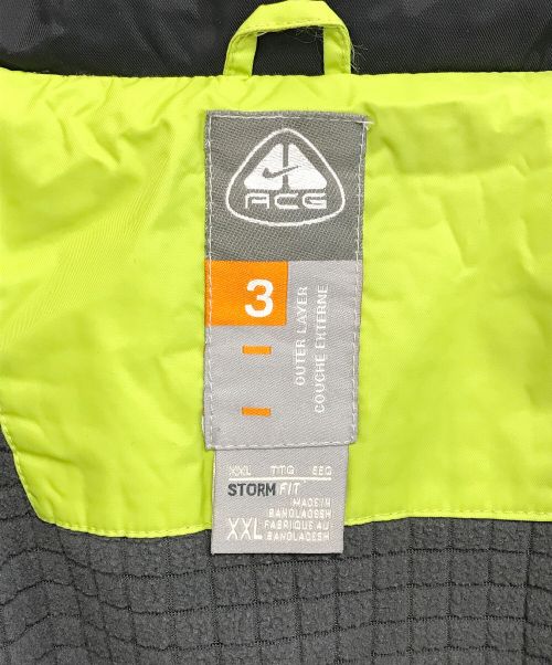 NIKE ACG（ナイキエーシージー）NIKE ACG (ナイキエージーシー) 3レイヤージャケット グリーン サイズ:XXLの古着・服飾アイテム