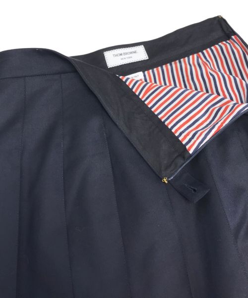 Thom Browne（トムブラウン）Thom Browne (トムブラウン) プリーツミニスカート ネイビー サイズ:36の古着・服飾アイテム