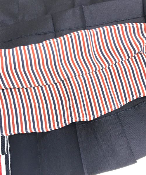 Thom Browne（トムブラウン）Thom Browne (トムブラウン) プリーツミニスカート ネイビー サイズ:36の古着・服飾アイテム