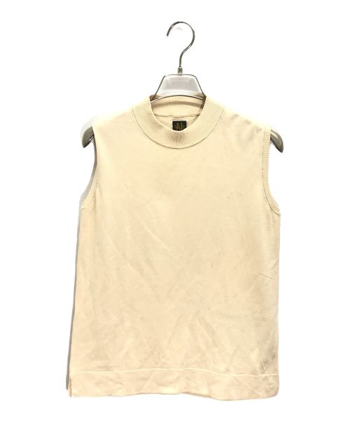 BATONER（バトナ―）BATONER (バトナ―) HIGHTWIST COTTON SILK SLEEVELESS ベージュ サイズ:2の古着・服飾アイテム