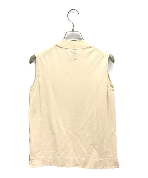 BATONER（バトナ―）BATONER (バトナ―) HIGHTWIST COTTON SILK SLEEVELESS ベージュ サイズ:2の古着・服飾アイテム
