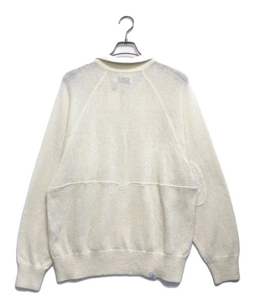 EVISEN（エビセン）EVISEN (エビセン) BOUCLE COLLARED KNIT ホワイト サイズ:L 未使用品の古着・服飾アイテム