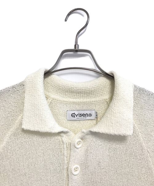 EVISEN（エビセン）EVISEN (エビセン) BOUCLE COLLARED KNIT ホワイト サイズ:L 未使用品の古着・服飾アイテム