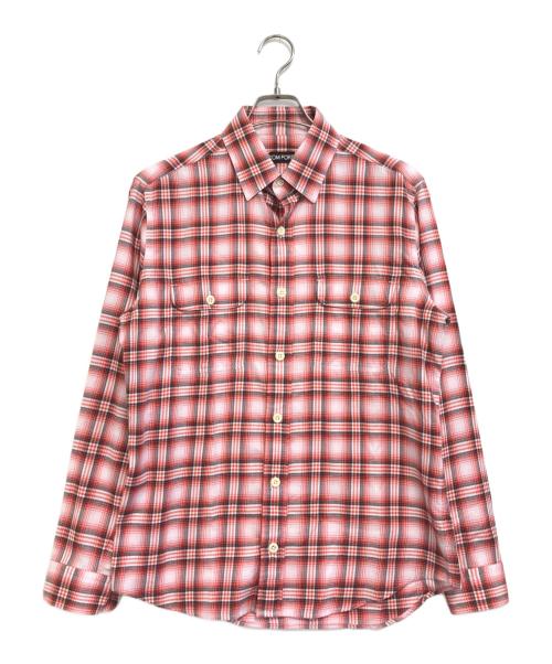 TOM FORD（トムフォード）TOM FORD (トムフォード) チェックシャツ レッド サイズ:40の古着・服飾アイテム