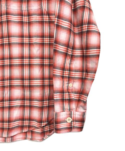 TOM FORD（トムフォード）TOM FORD (トムフォード) チェックシャツ レッド サイズ:40の古着・服飾アイテム