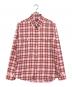 TOM FORD（トムフォード）の古着「チェックシャツ」｜レッド