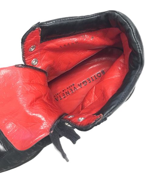 BOTTEGA VENETA（ボッテガベネタ）BOTTEGA VENETA (ボッテガベネタ) ハイカットスニーカー ブラック サイズ:35の古着・服飾アイテム