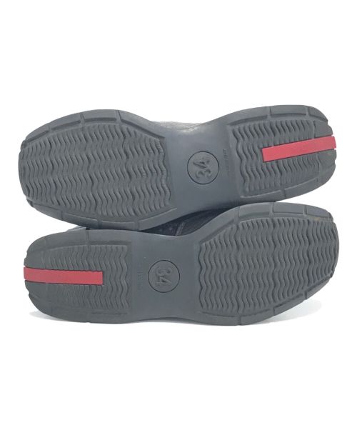 PRADA（プラダ）PRADA (プラダ) ローカットスニーカー グレー サイズ:34の古着・服飾アイテム