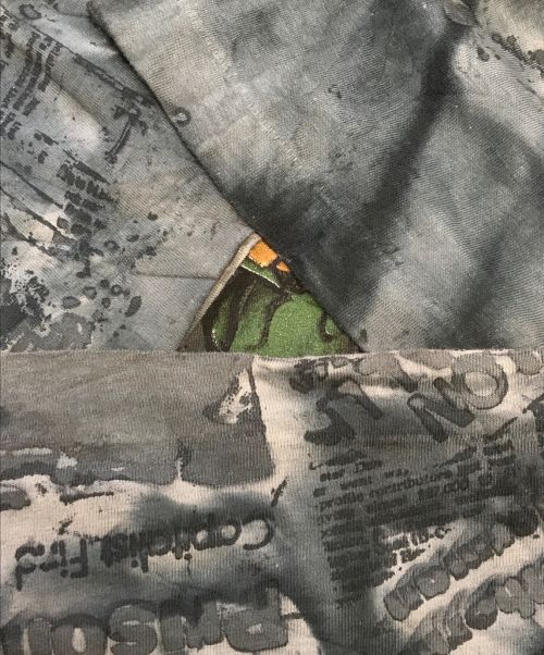 CONART（コナート）CONART (コナート) オーバープリントｔシャツ ブラック サイズ:XLの古着・服飾アイテム