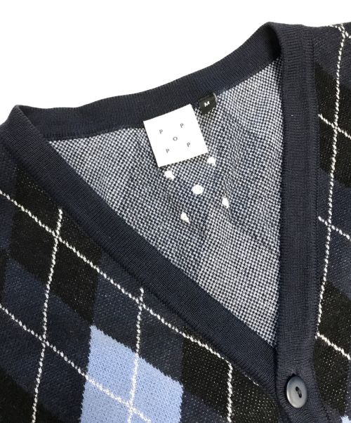 POP TRADING COMPANY（ポップトレーディングカンパニー）POP TRADING COMPANY (ポップトレーディングカンパニー) BURLINGTON VEST ネイビー サイズ:Mの古着・服飾アイテム