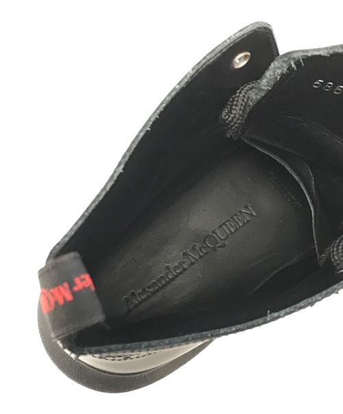 ALEXANDER McQUEEN（アレキサンダーマックイーン）ALEXANDER McQUEEN (アレキサンダーマックイーン) ハイブリッドレースアップブーツ ブラック サイズ:39Eの古着・服飾アイテム