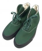 HOMME PLISSE ISSEY MIYAKEオム プリッセ イッセイ ミヤケ）の古着「CANVAS DECK SHOES-HI」｜グリーン