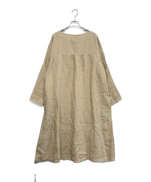 nest Robe（ネストローブ）nest Robe (ネストローブ) リネンワンピース ベージュ サイズ:表記なしの古着・服飾アイテム