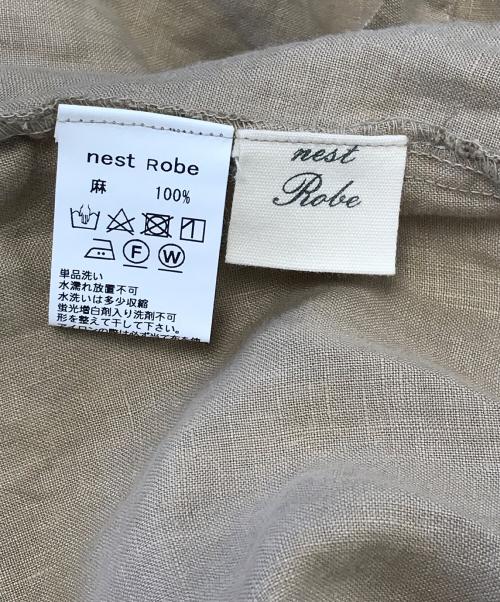 nest Robe（ネストローブ）nest Robe (ネストローブ) リネンワンピース ベージュ サイズ:表記なしの古着・服飾アイテム