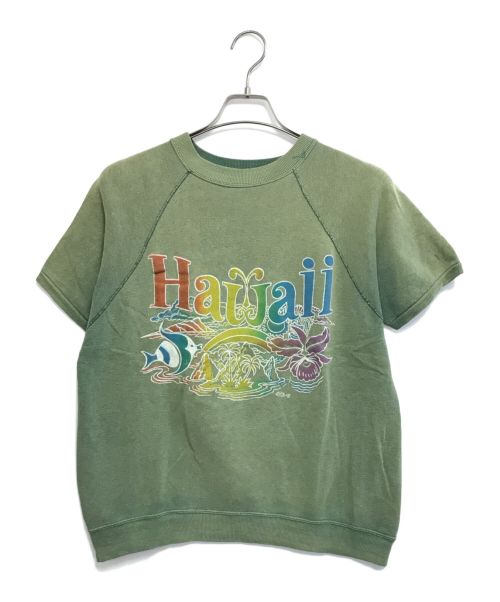 VINTAGE（ヴィンテージ）VINTAGE (ヴィンテージ/ビンテージ) 半袖スウェット カーキ サイズ:不明の古着・服飾アイテム