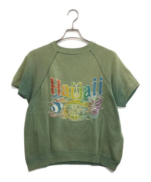 VINTAGE（ヴィンテージ）VINTAGE (ヴィンテージ/ビンテージ) 半袖スウェット カーキ サイズ:不明の古着・服飾アイテム