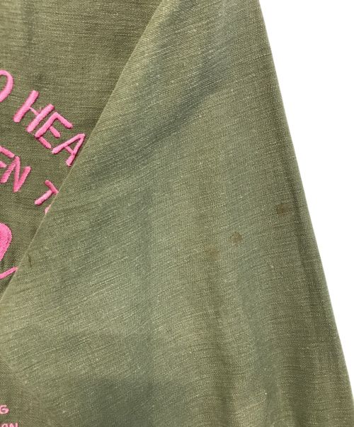 VINTAGE MILITARY（ヴィンテージ ミリタリー）VINTAGE MILITARY (ヴィンテージ ミリタリー) US ARMY ベトジャン刺繍ユーティリティシャツ カーキ サイズ:表記なしの古着・服飾アイテム