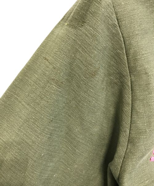 VINTAGE MILITARY（ヴィンテージ ミリタリー）VINTAGE MILITARY (ヴィンテージ ミリタリー) US ARMY ベトジャン刺繍ユーティリティシャツ カーキ サイズ:表記なしの古着・服飾アイテム