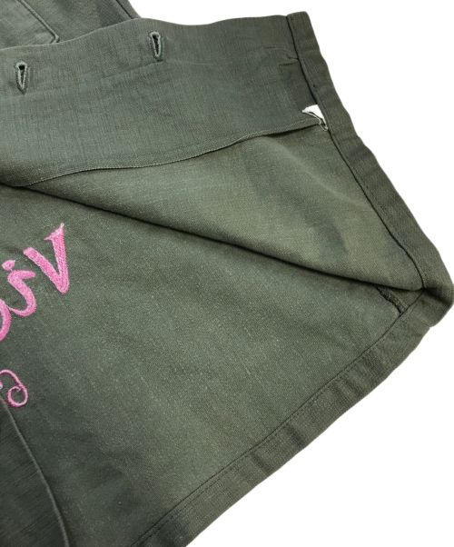 VINTAGE MILITARY（ヴィンテージ ミリタリー）VINTAGE MILITARY (ヴィンテージ ミリタリー) US ARMY ベトジャン刺繍ユーティリティシャツ カーキ サイズ:表記なしの古着・服飾アイテム