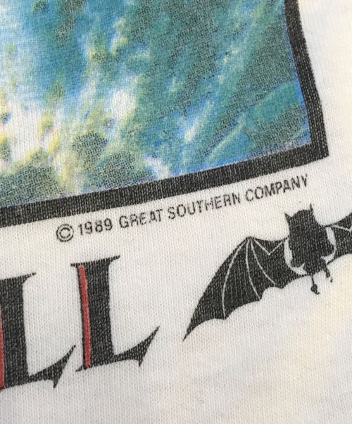 バンドTシャツ（バンドTシャツ）バンドTシャツ (バンドTシャツ) 80s meat loaf(ミートローフ) バンドTシャツ ホワイト サイズ:Lの古着・服飾アイテム