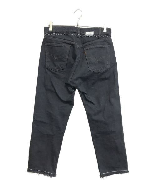 LEVI'S（リーバイス）LEVI'S (リーバイス) リメイクデニムパンツ ブラック サイズ:表記なしの古着・服飾アイテム