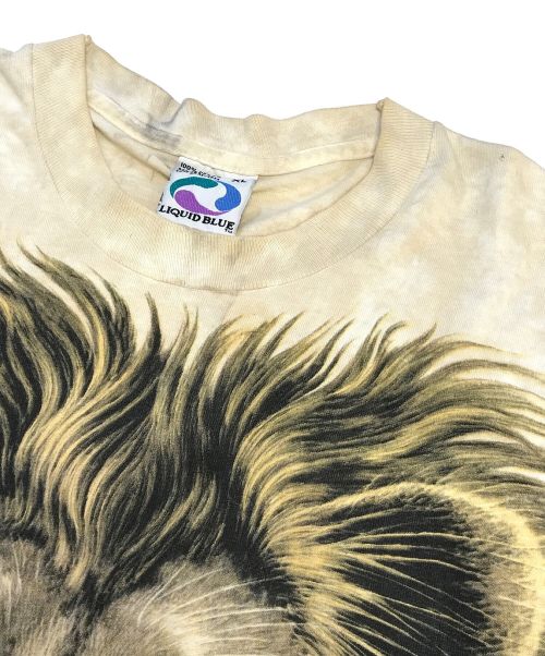 LIQUID BLUE（リキッドブルー）LIQUID BLUE (リキッドブルー) アニマルTシャツ ベージュ サイズ:XLの古着・服飾アイテム