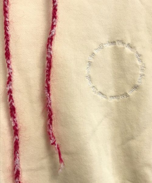 what yrr feel（ワットイールフィール）what yrr feel (ワットイールフィール) パーカー ベージュ サイズ:Lの古着・服飾アイテム