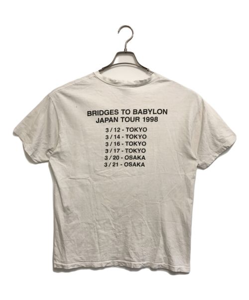 バンドTシャツ（バンドTシャツ）バンドTシャツ (バンドTシャツ) 90s ROLLING STONES(ローリング・ストーンズ) Tシャツ ホワイト サイズ:Ｌの古着・服飾アイテム
