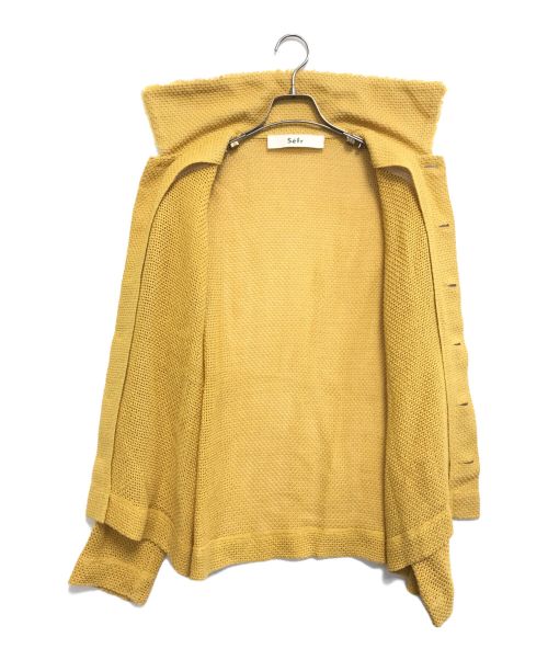 Sefr（セファ）Sefr (セファ) AJANI ブレンドニット オーバーシャツ イエロー サイズ:Ｓの古着・服飾アイテム