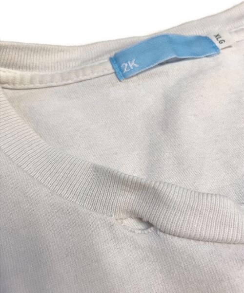 2K（ツーケイ）2K (ツーケイ) アートTシャツ ホワイト サイズ:XLの古着・服飾アイテム