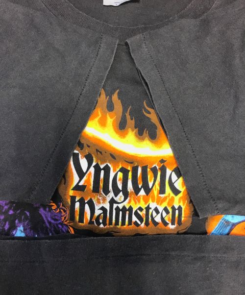 バンドTシャツ（バンドTシャツ）バンドTシャツ (バンドTシャツ) 90s ynhwie malmsteen(イングヴェイ・マルムスティーン) Tシャツ ブラック サイズ:Lの古着・服飾アイテム