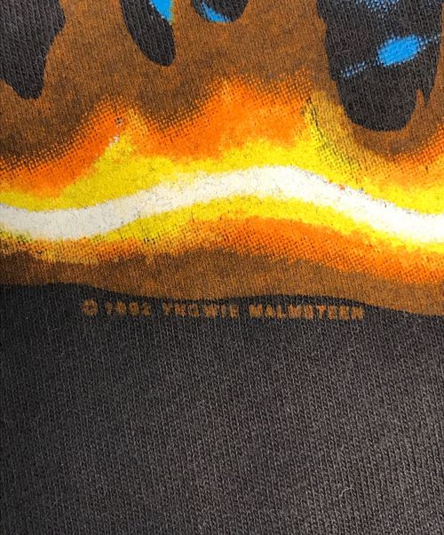 バンドTシャツ（バンドTシャツ）バンドTシャツ (バンドTシャツ) 90s ynhwie malmsteen(イングヴェイ・マルムスティーン) Tシャツ ブラック サイズ:Lの古着・服飾アイテム