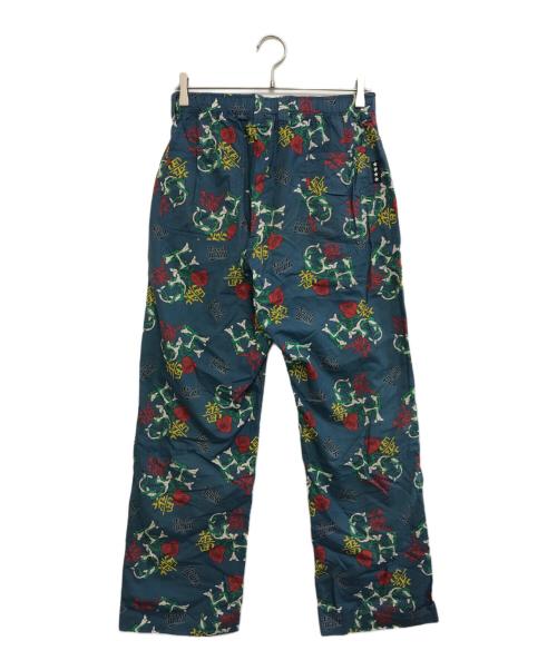 good heller（グッドヘラー）good heller (グッドヘラー) 総柄パンツ ブルー サイズ:Lの古着・服飾アイテム