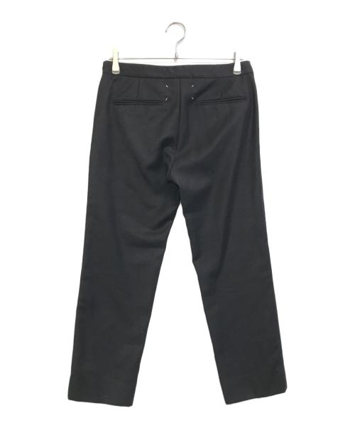 Maison Margiela（メゾンマルジェラ）Maison Margiela (メゾンマルジェラ) フランネルウールドローストリングパンツ ブラック サイズ:44の古着・服飾アイテム
