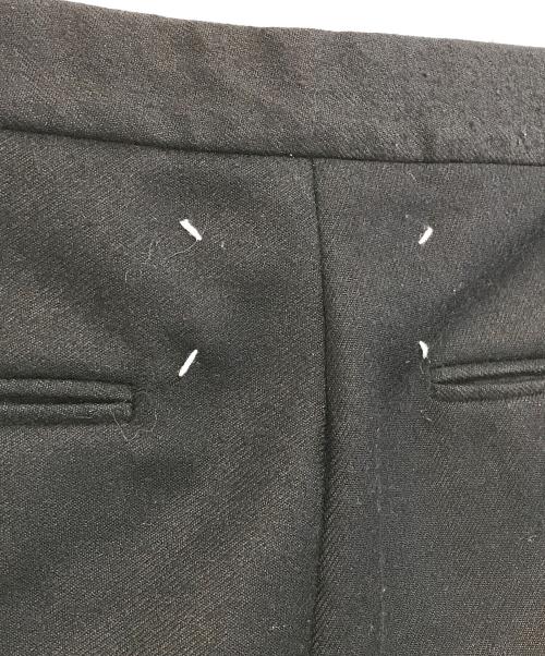 Maison Margiela（メゾンマルジェラ）Maison Margiela (メゾンマルジェラ) フランネルウールドローストリングパンツ ブラック サイズ:44の古着・服飾アイテム