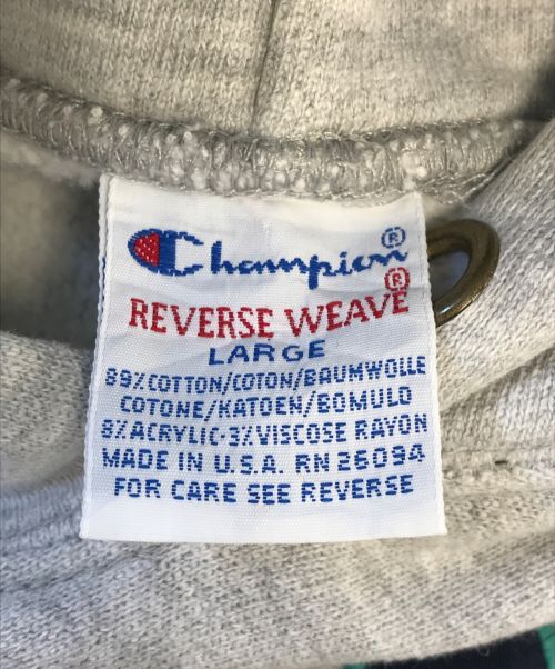 Champion（チャンピオン）Champion (チャンピオン) 90’sリバースウィーブパーカー グレー サイズ:Lの古着・服飾アイテム