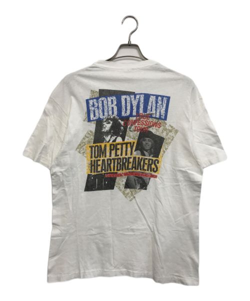 バンドTシャツ（バンドTシャツ）バンドTシャツ (バンドTシャツ) 80s GRATEFUL DEAD&BOB DYLAN(グレイトフル・デッド&ボブ・ディラン) バンドTシャツ ホワイト サイズ:XLの古着・服飾アイテム