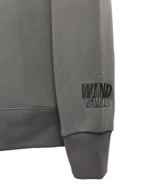 WIND AND SEA（ウィンダンシー）WIND AND SEA (ウィンダンシー) 胸ロゴラグランスウェット グレー サイズ:Lの古着・服飾アイテム