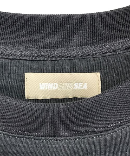 WIND AND SEA（ウィンダンシー）WIND AND SEA (ウィンダンシー) 胸ロゴラグランスウェット グレー サイズ:Lの古着・服飾アイテム