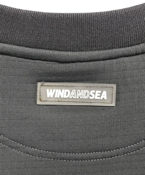 WIND AND SEA（ウィンダンシー）WIND AND SEA (ウィンダンシー) 胸ロゴラグランスウェット グレー サイズ:Lの古着・服飾アイテム