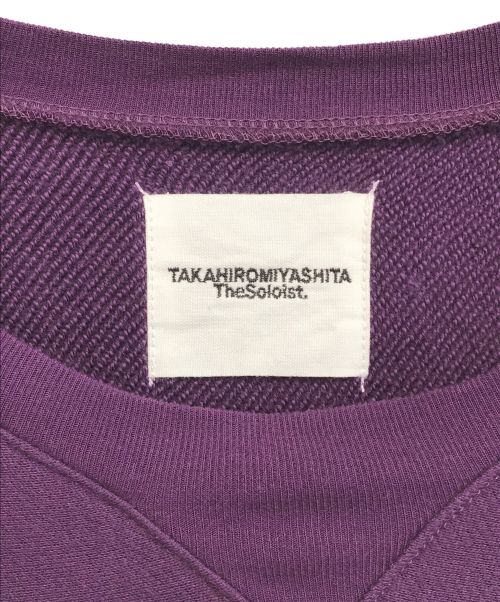 TAKAHIROMIYASHITA TheSoloIst.（タカヒロミヤシタ ザソロイスト）TAKAHIROMIYASHITA TheSoloIst. (タカヒロミヤシタ ザソロイスト) crewneck sweatshirt パープル サイズ:48の古着・服飾アイテム