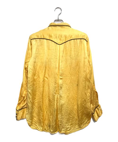 VINTAGE（ヴィンテージ）VINTAGE (ヴィンテージ) サテンウエスタンシャツ イエロー サイズ:表記なしの古着・服飾アイテム
