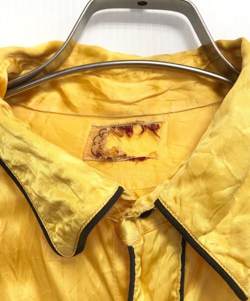 VINTAGE（ヴィンテージ）VINTAGE (ヴィンテージ) サテンウエスタンシャツ イエロー サイズ:表記なしの古着・服飾アイテム