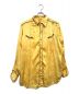 VINTAGE（ヴィンテージ）の古着「サテンウエスタンシャツ」｜イエロー